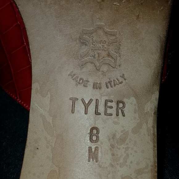 Brighton  1989 red leather heels. Size 8m - Picture 7 of 8